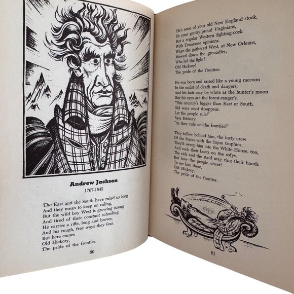 A Book Of Americans By Rosemary & Stephen Vincent Benét 1933 Historical Poetry - Picture 14 of 16